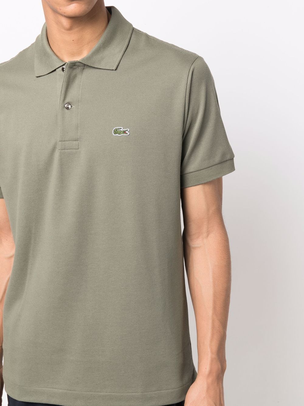 Lacoste chest logo-patch polo shirt - Image 5