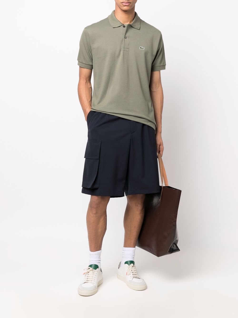 Lacoste chest logo-patch polo shirt - Image 2