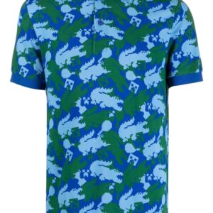 Lacoste Minecraft graphic-print polo shirt