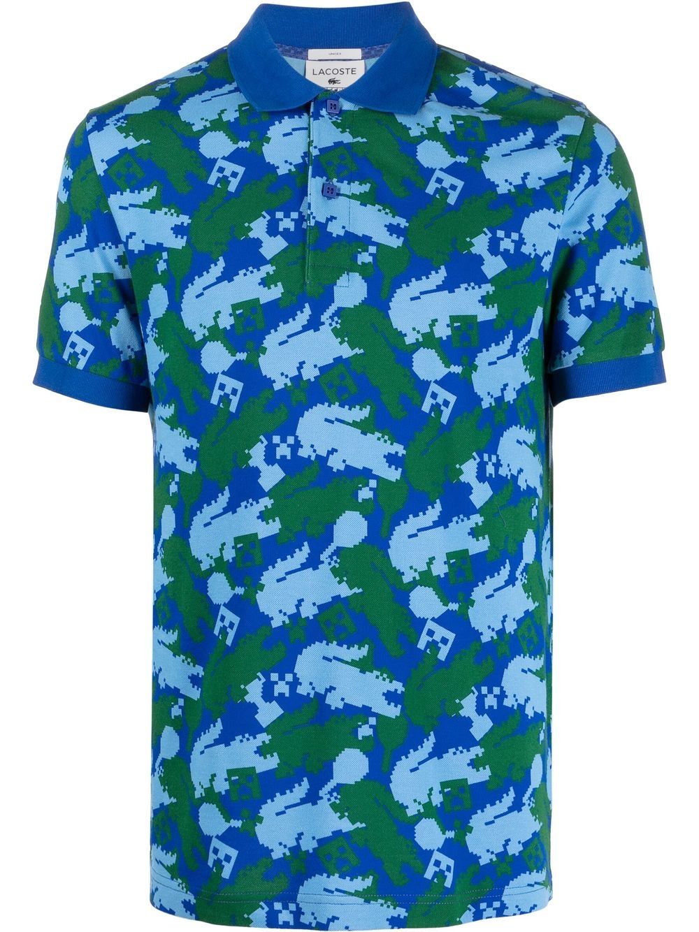 Lacoste Minecraft graphic-print polo shirt