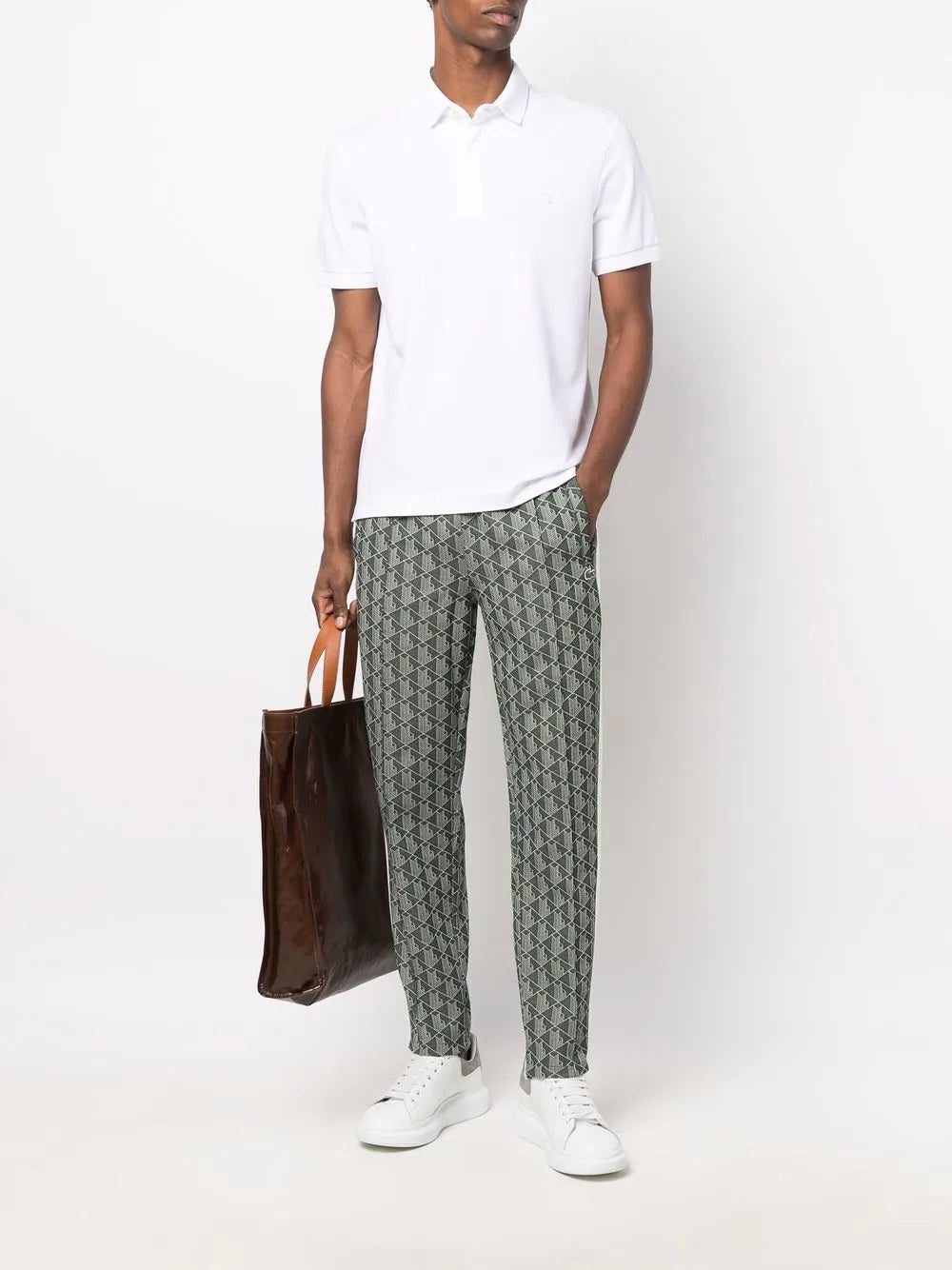 Lacoste chest logo-patch polo shirt - Image 2