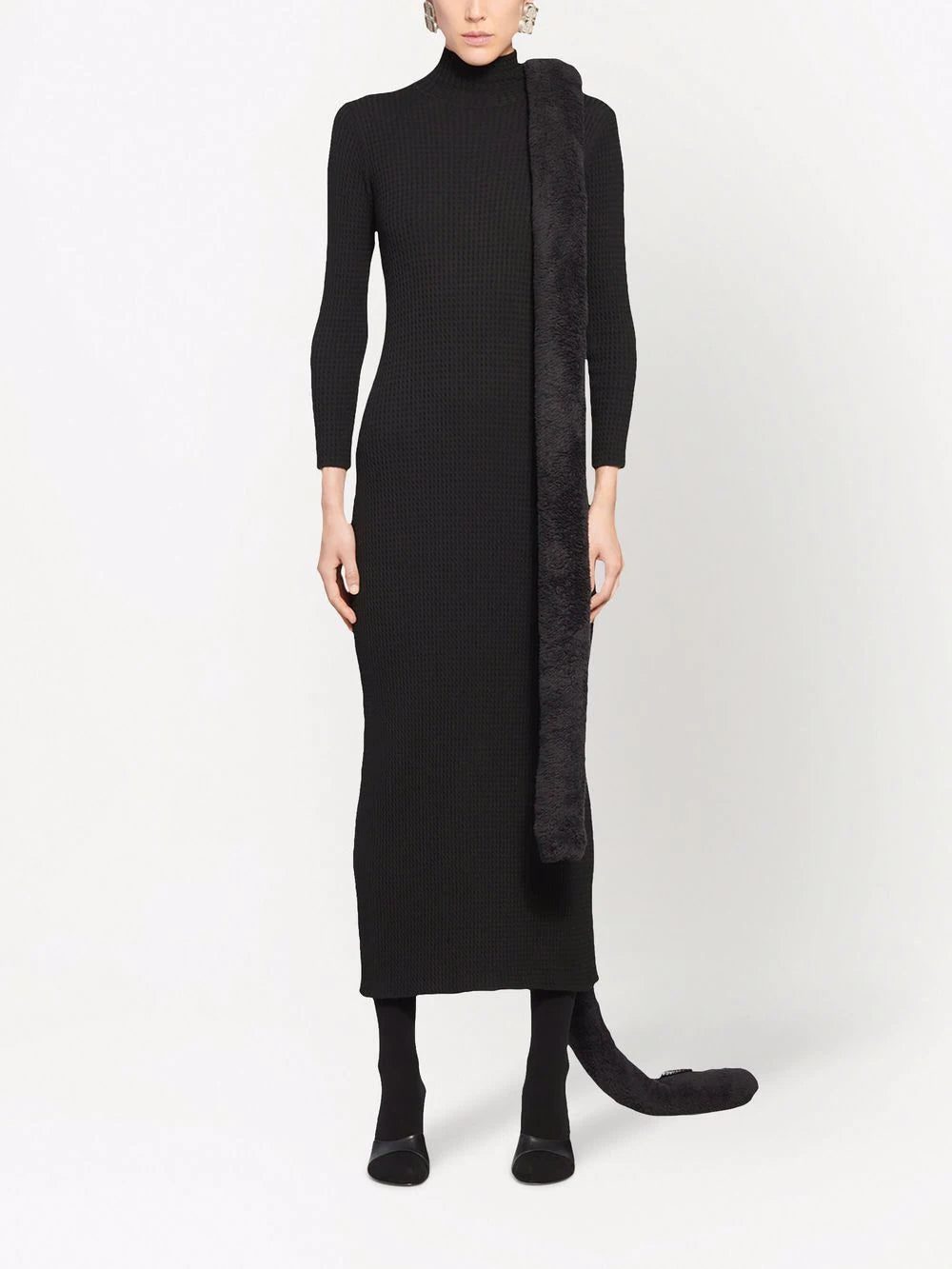Balenciaga textured mock-neck dress - Image 2
