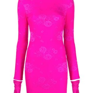 Balenciaga  Lingerie high-neck mini dress