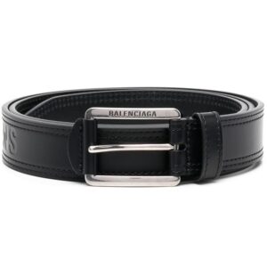 Balenciaga logo-buckle belt