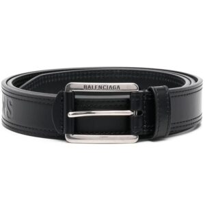 Balenciaga logo-buckle belt