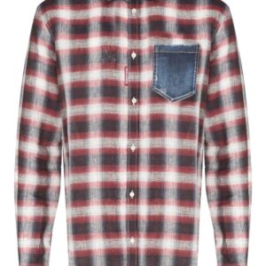 Dsquared2  checked linen shirt