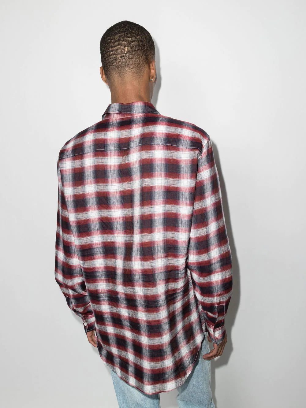 Dsquared2 checked linen shirt - Image 3