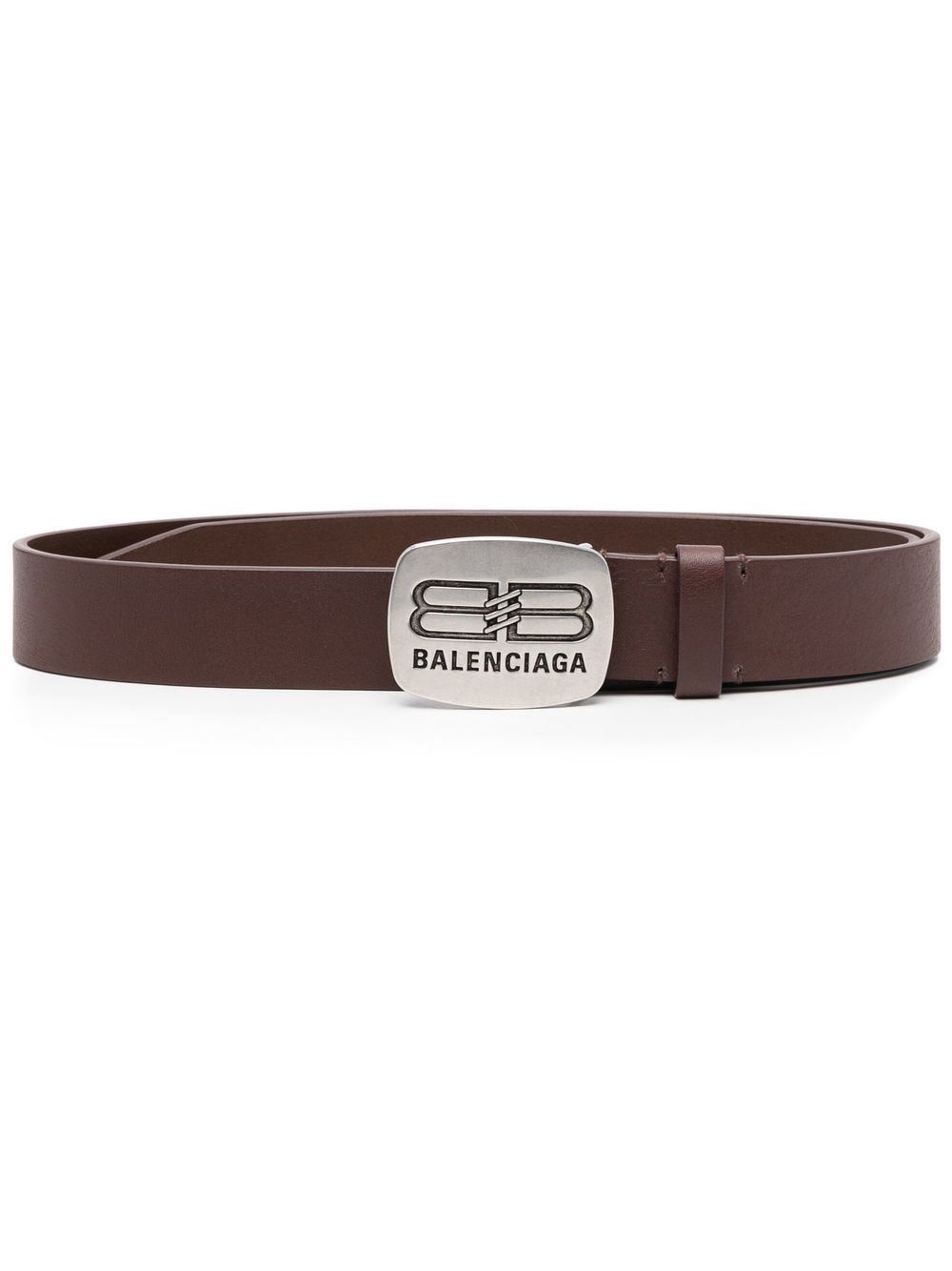 Balenciaga logo-buckle belt