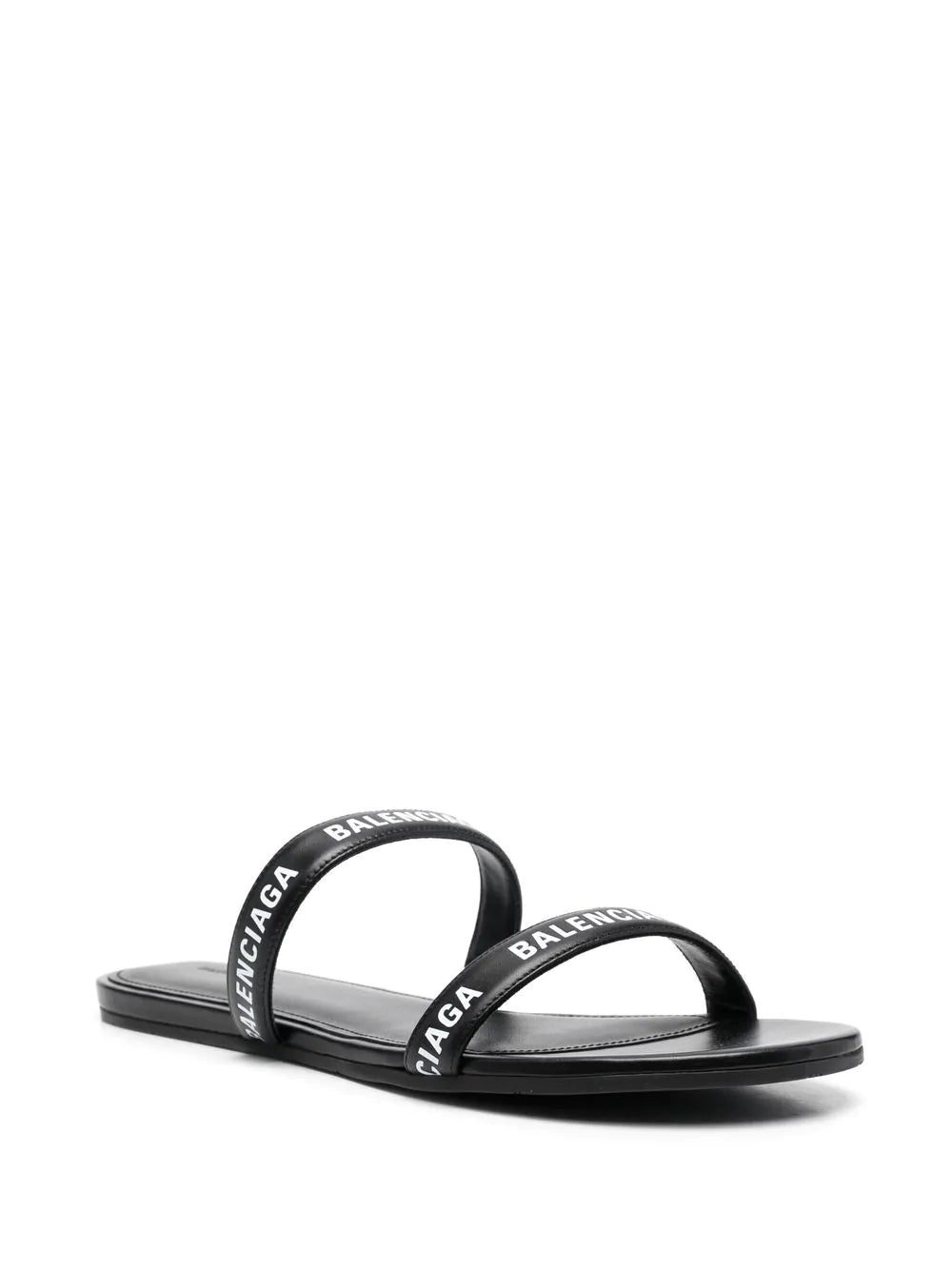 Balenciaga logo-print slip-on sandals - Image 2