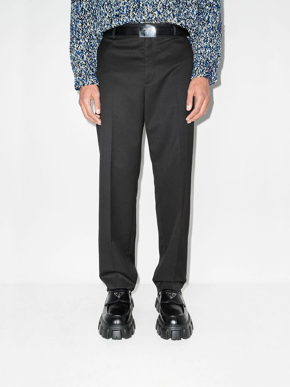 Prada Monolith leather loafers - Image 3