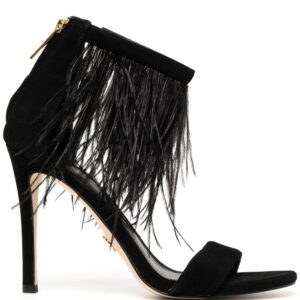 Michael Michael Kors  Meena 110mm feather-embellished sandals