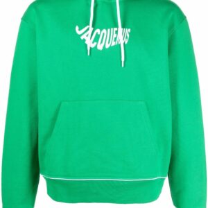 Jacquemus  Wave logo-print organic-cotton hoodie