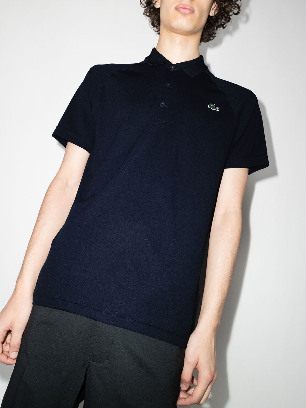 Lacoste logo-patch short-sleeved polo shirt - Image 2