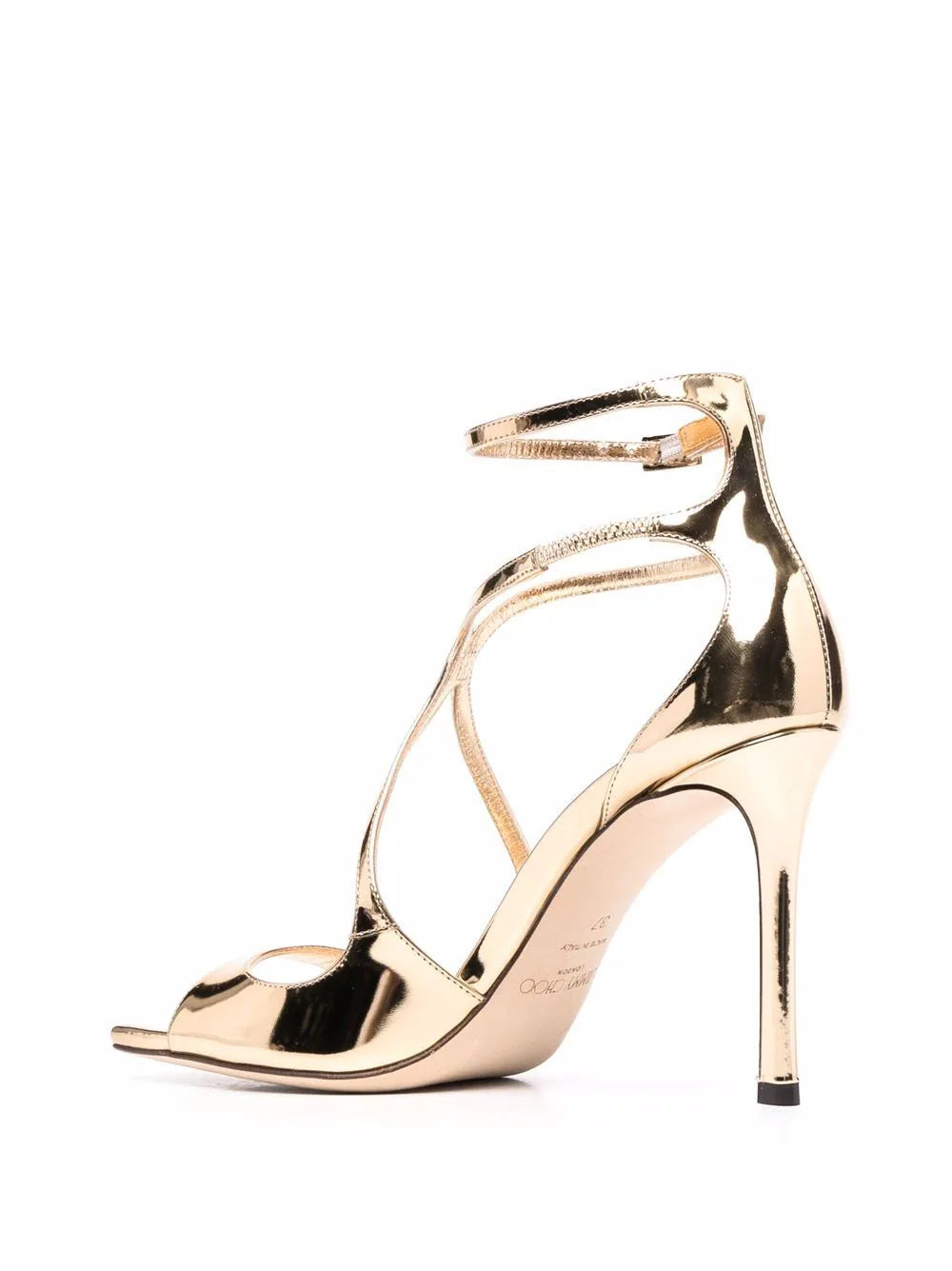 Jimmy Choo Azia metallic-effect sandals - Image 3