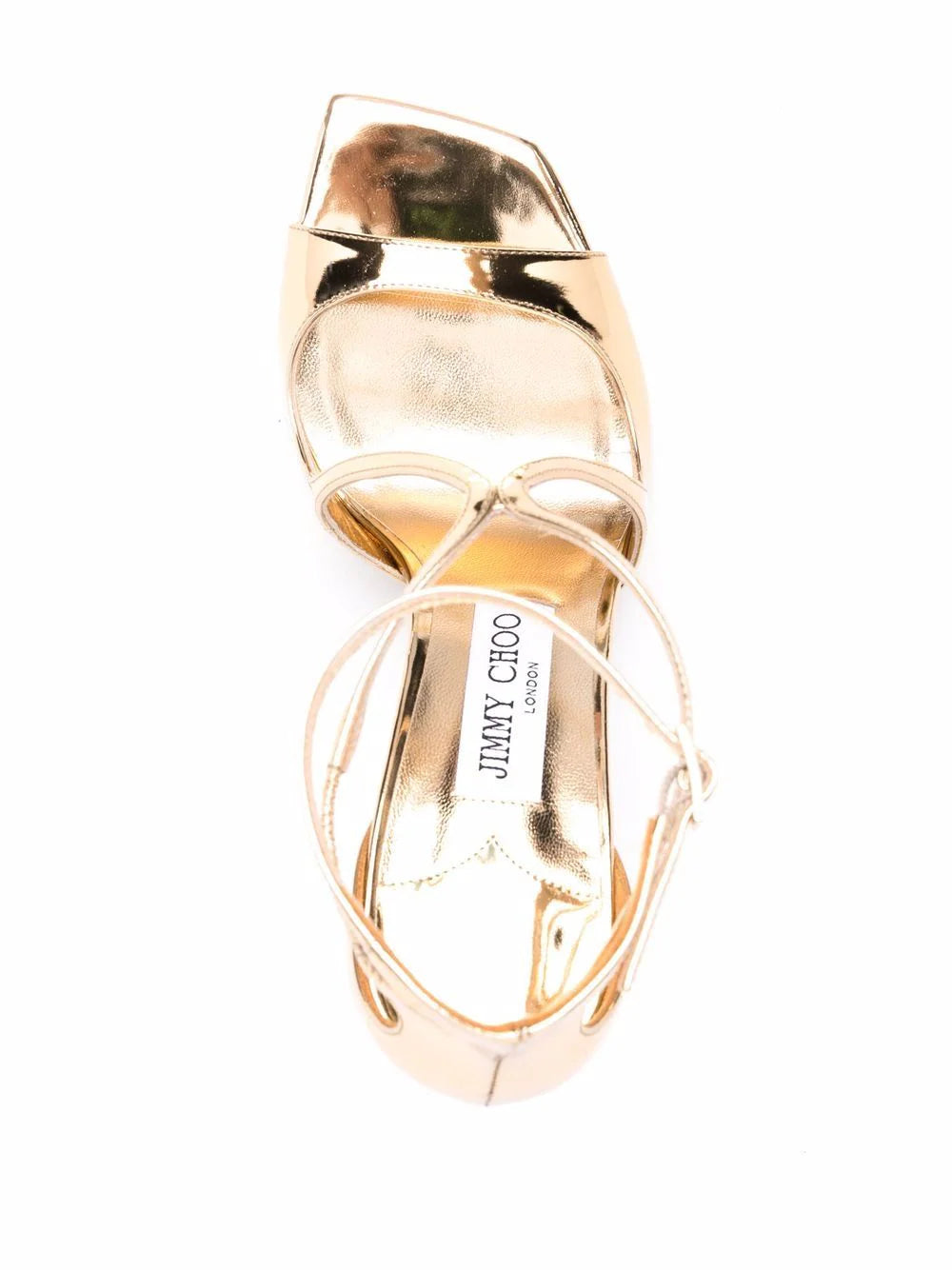 Jimmy Choo Azia metallic-effect sandals - Image 4