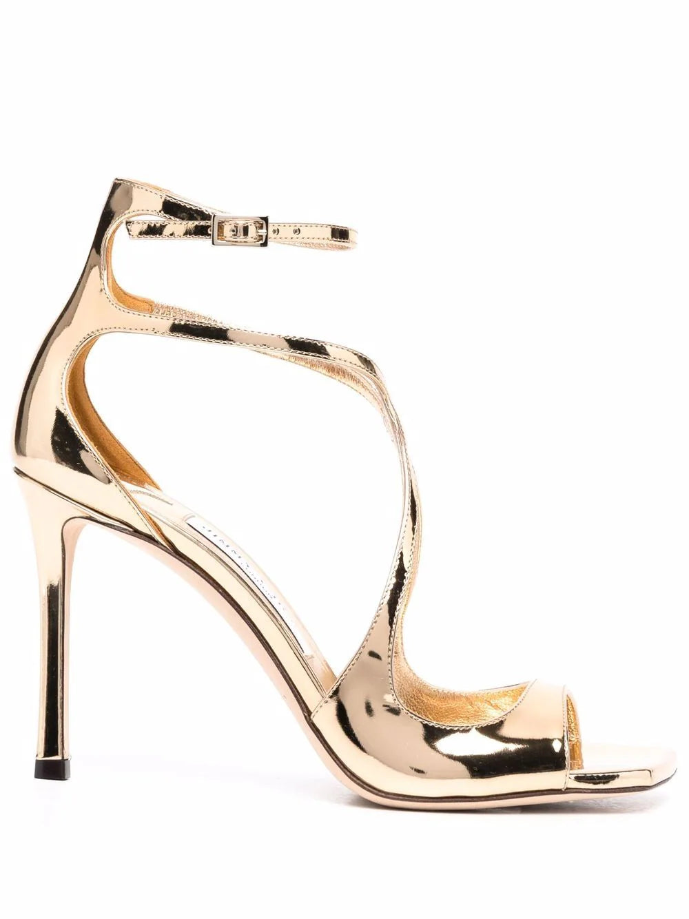 Jimmy Choo Azia metallic-effect sandals