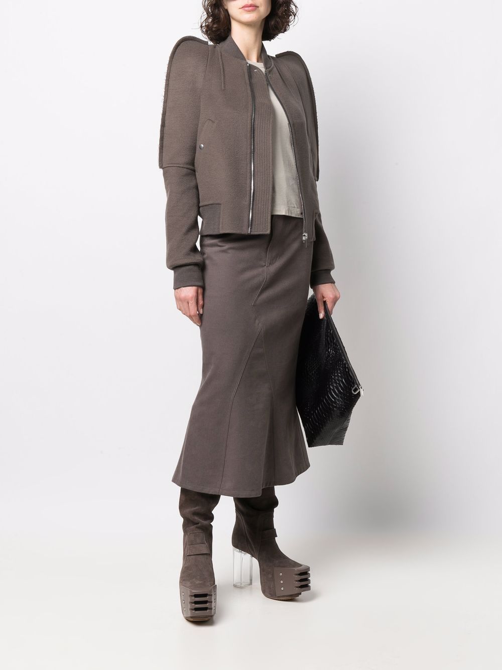 Rick Owens bionic puff-sleeve bomber jacket - Image 2