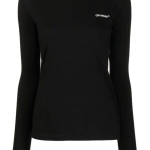 Off-White  Diag-stripe long-sleeved T-shirt