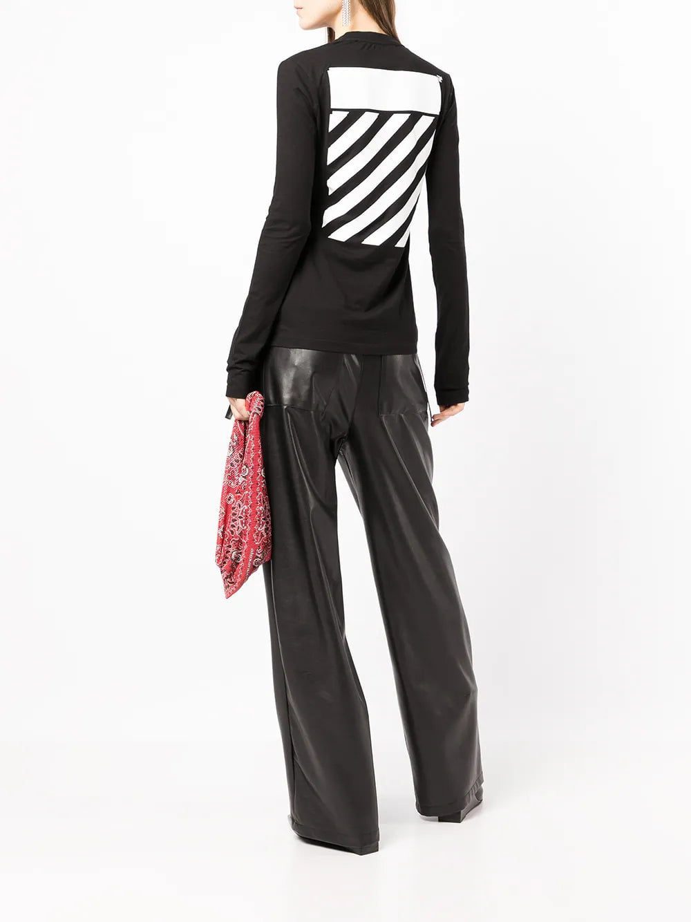 Off-White Diag-stripe long-sleeved T-shirt - Image 2
