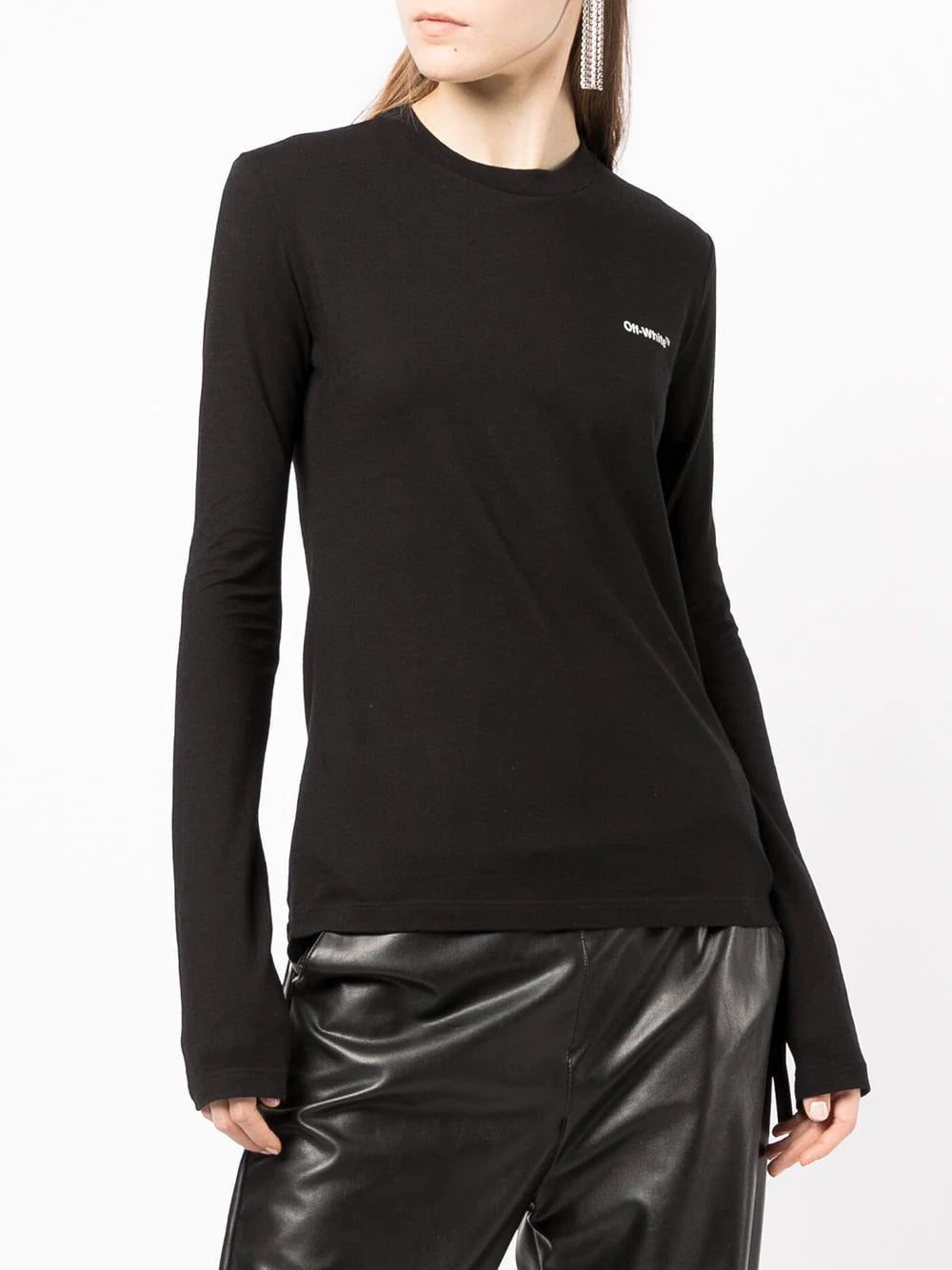 Off-White Diag-stripe long-sleeved T-shirt - Image 4