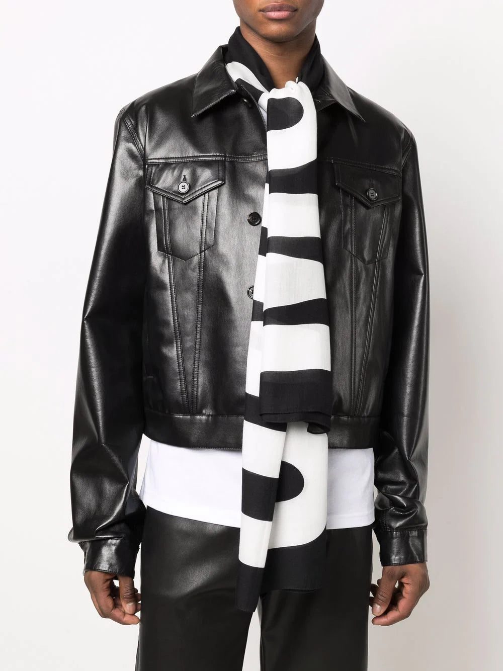 Moschino logo embroidered scarf - Image 2