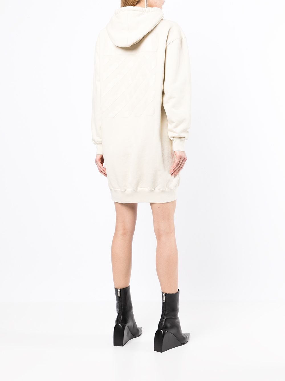 Off-White Diag-stripe print sweatshirt dress - Image 4