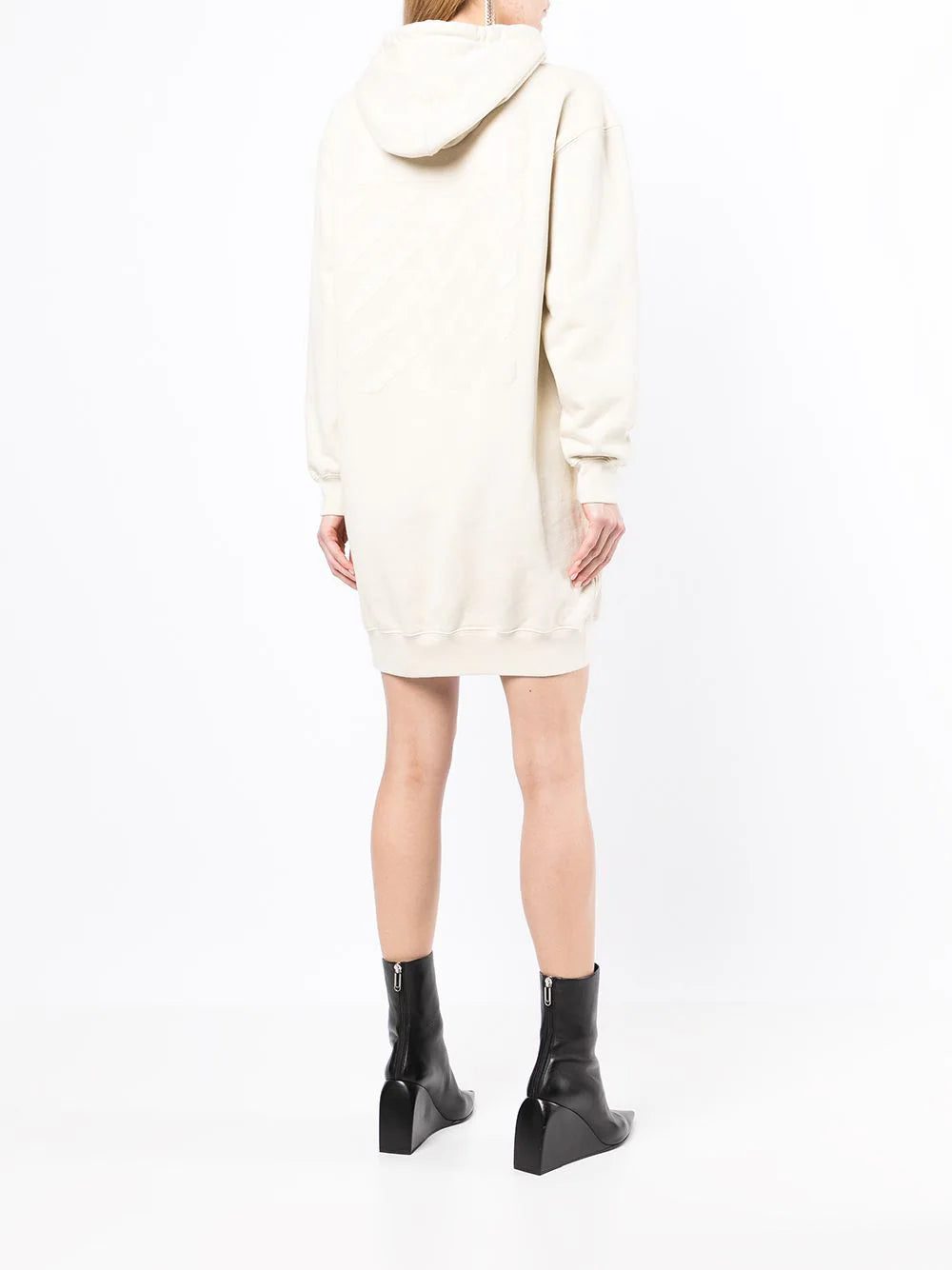 Off-White Diag-stripe print sweatshirt dress - Image 4