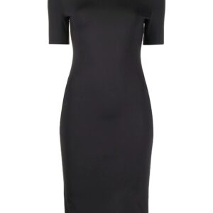 Off-White logo-tape midi dress