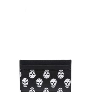 Alexander McQueen skull-motif leather cardholder