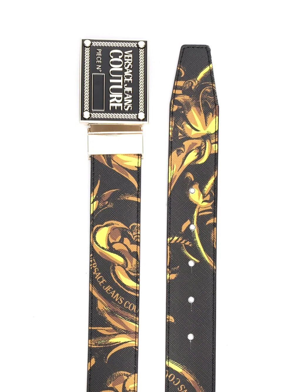 Versace baroque-print buckled belt - Image 2