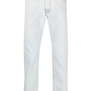 Off-White  Diag-stripe print slim fit jeans