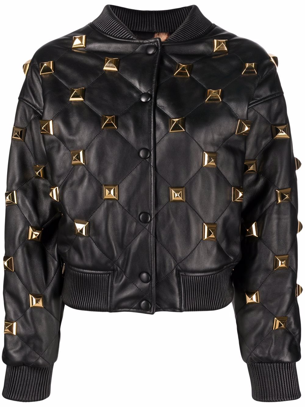 Philipp Plein studded quilted bomber jacket
