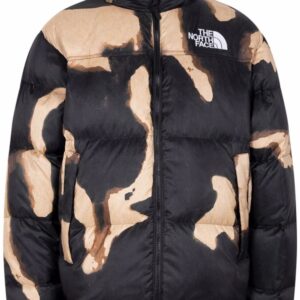 Supreme x The North Face Nuptse Bleached Denim Print jacket