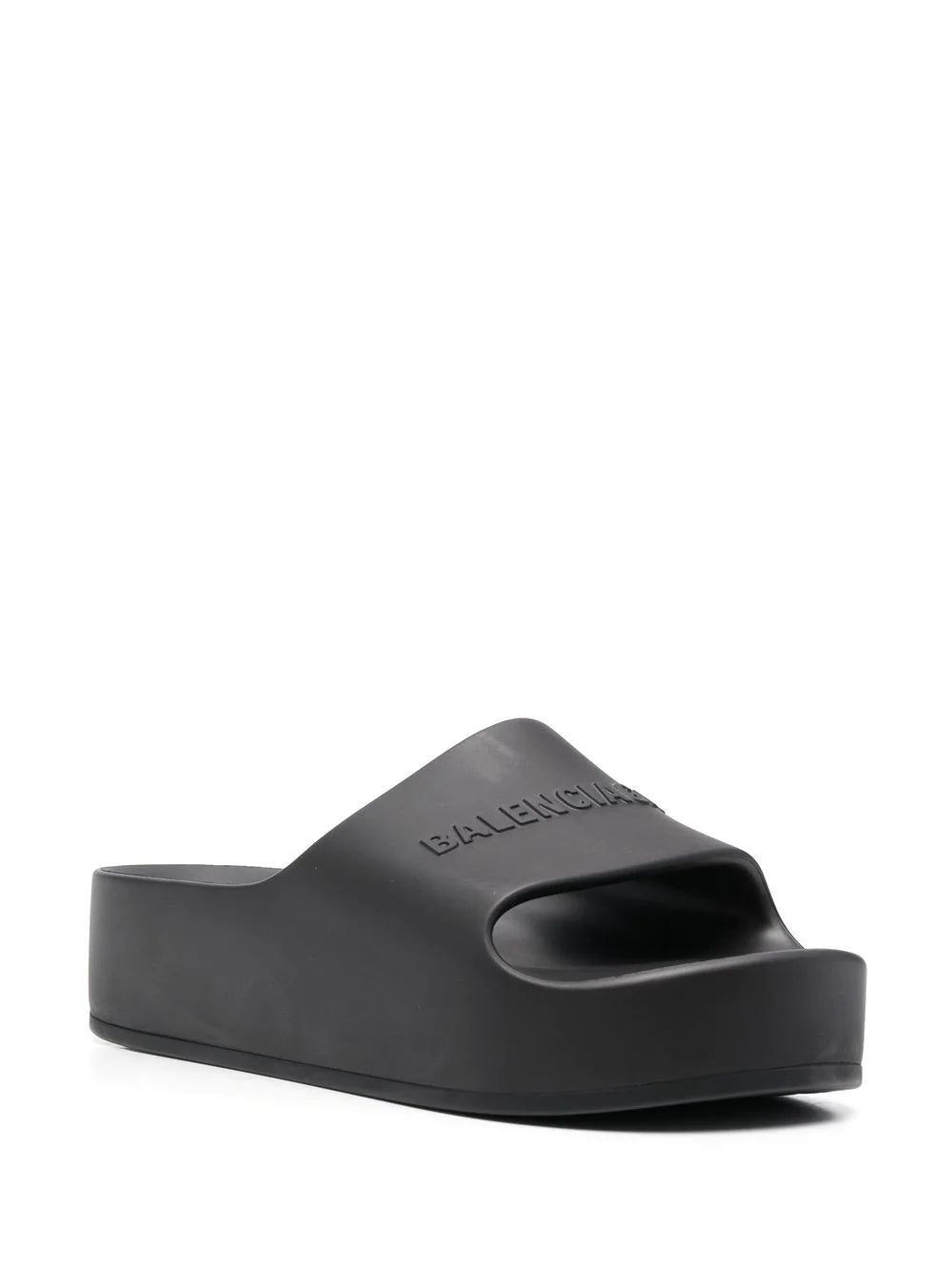 Balenciaga raised-logo platform slides - Image 2