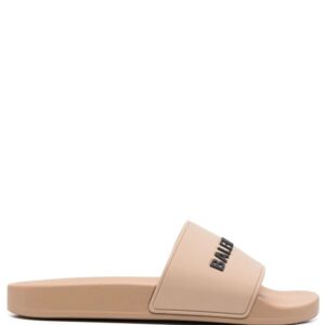 Balenciaga raised-logo slides