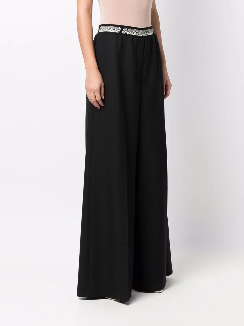 Stella McCartney logo waistband palazzo trousers - Image 3