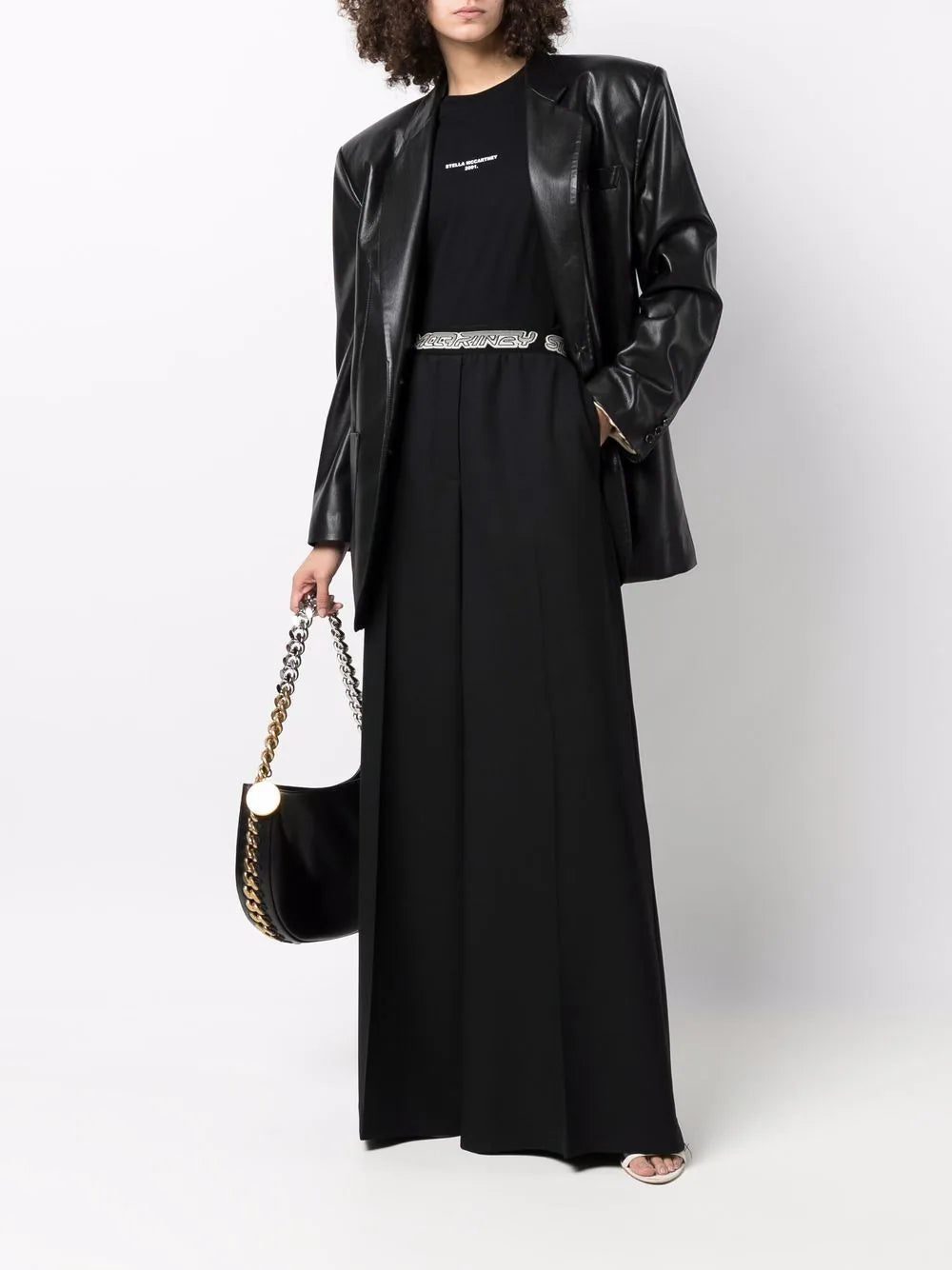 Stella McCartney logo waistband palazzo trousers - Image 2