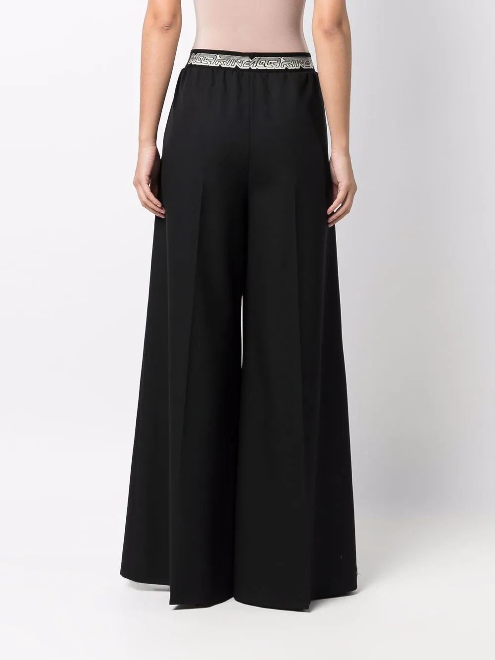 Stella McCartney logo waistband palazzo trousers - Image 4