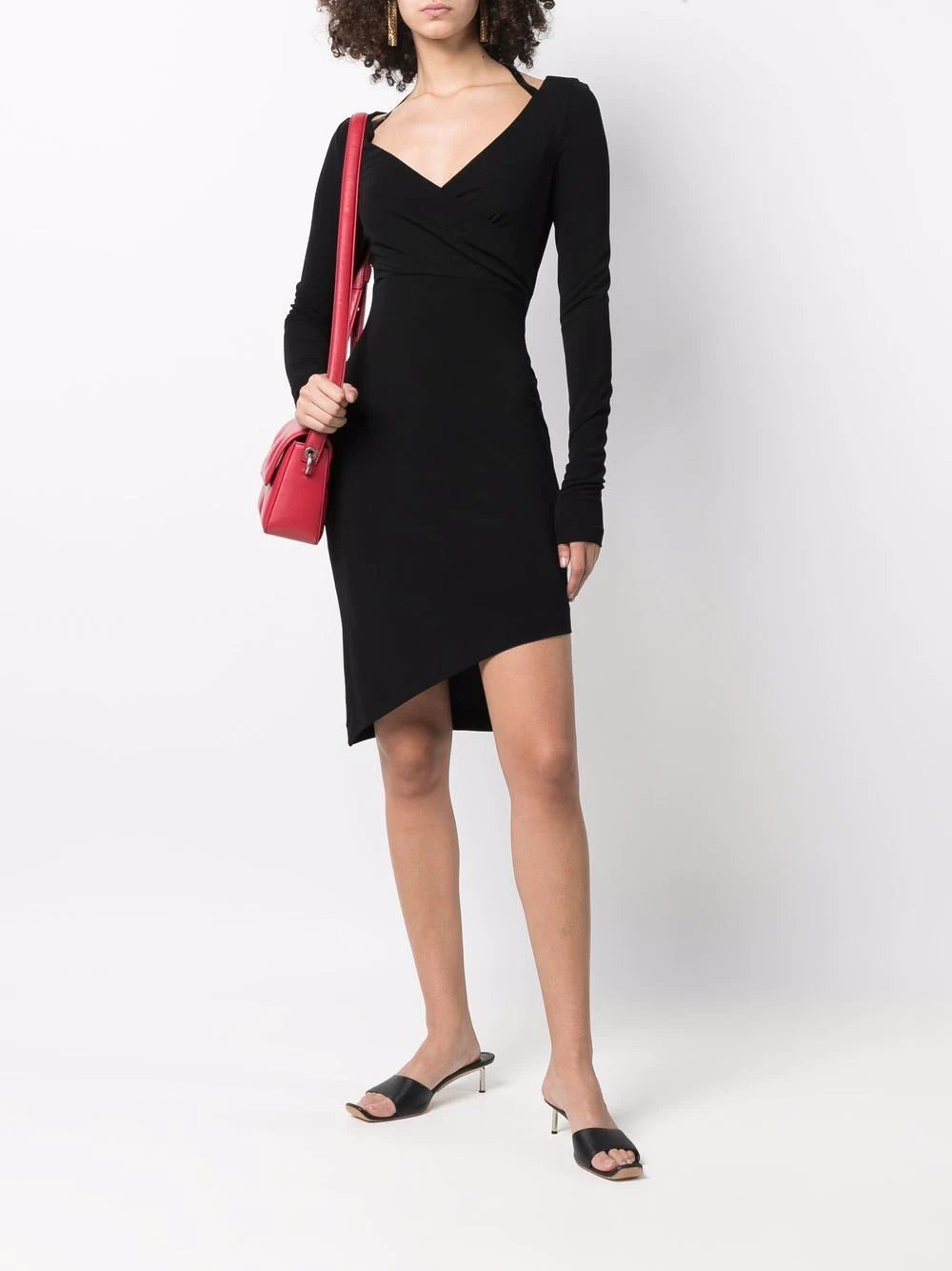 Off-White halterneck-strap asymmetric dress - Image 2