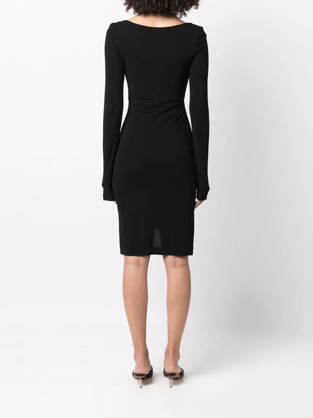 Off-White halterneck-strap asymmetric dress - Image 4