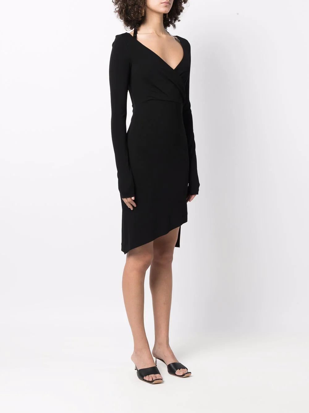 Off-White halterneck-strap asymmetric dress - Image 3
