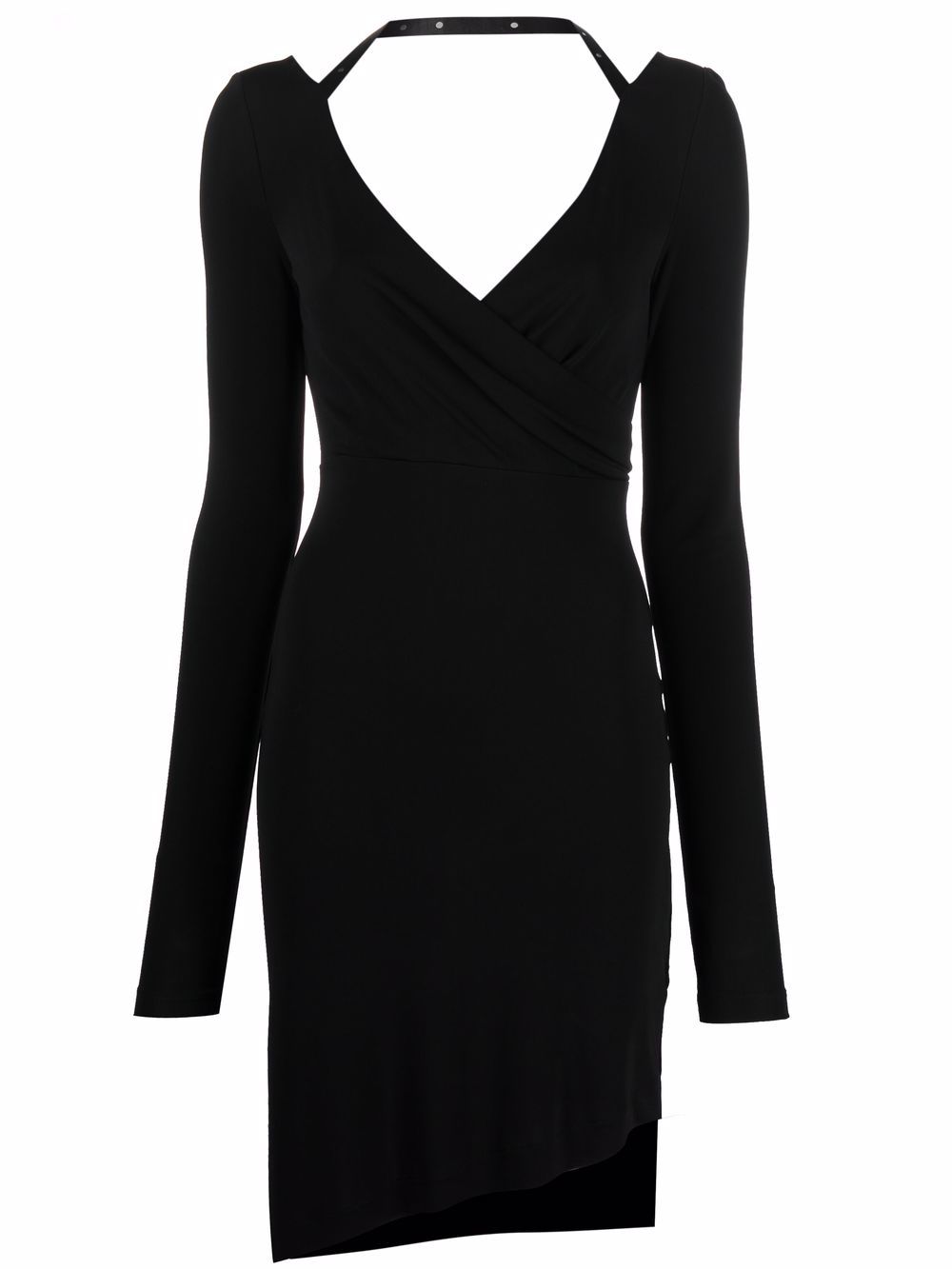 Off-White halterneck-strap asymmetric dress