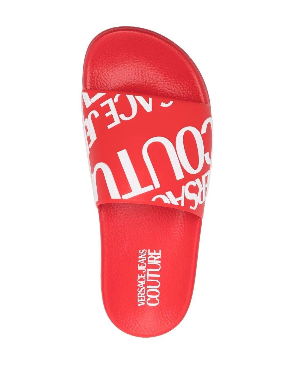 Versace Jeans Couture diagonal logo flat slides - Image 4