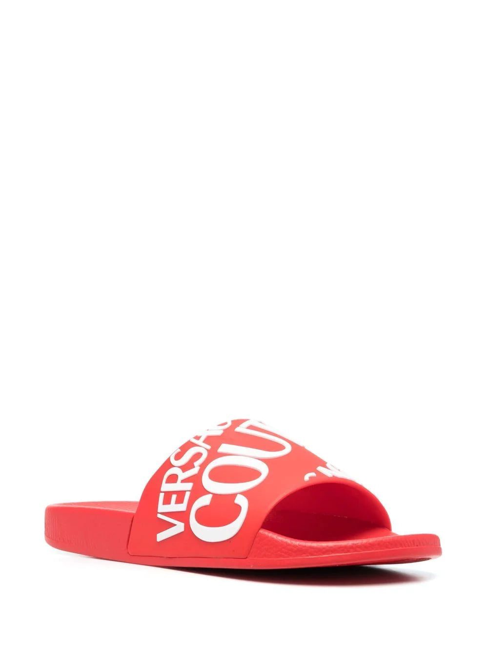 Versace Jeans Couture diagonal logo flat slides - Image 2