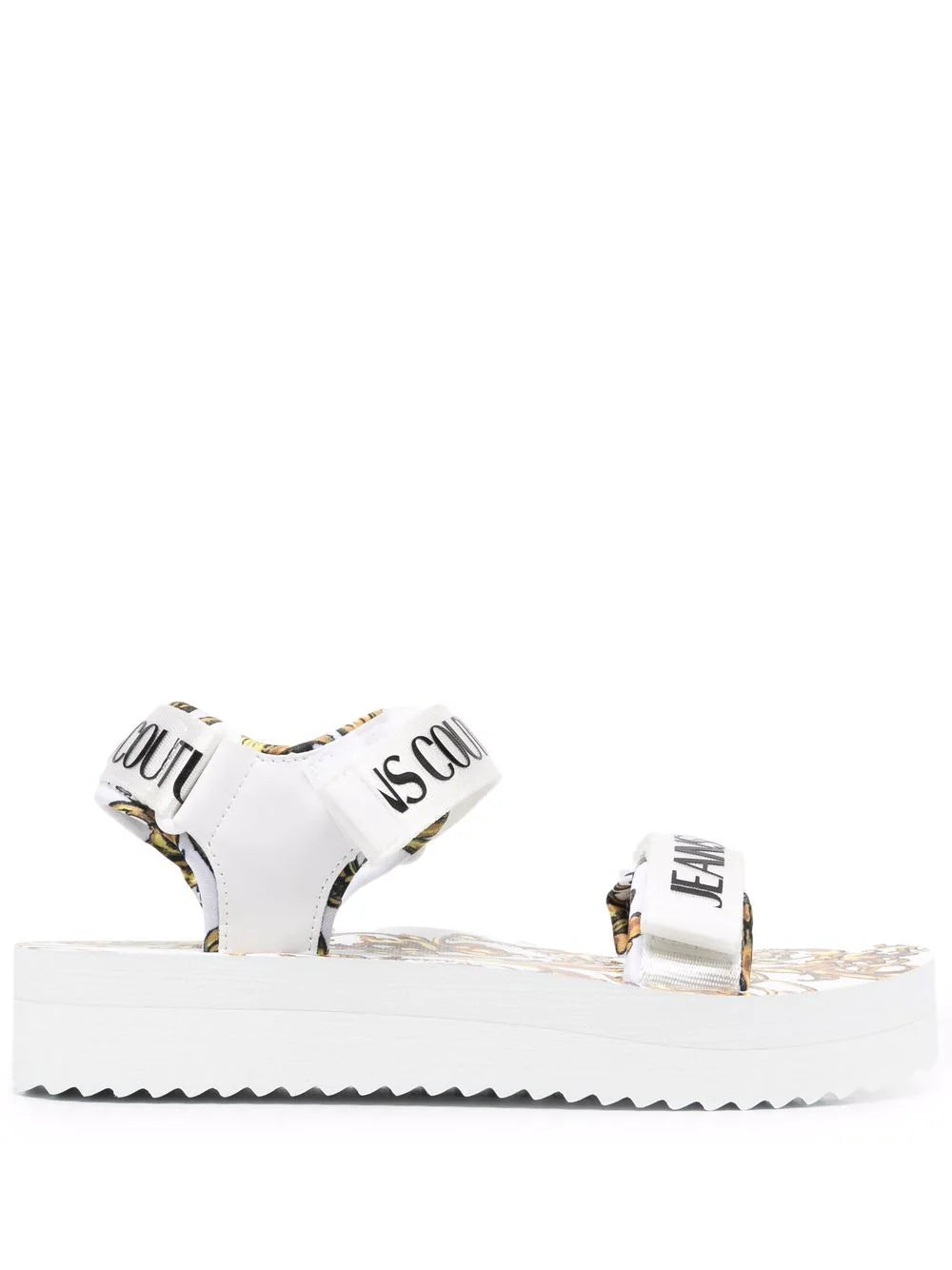 Versace baroque-print logo sandals
