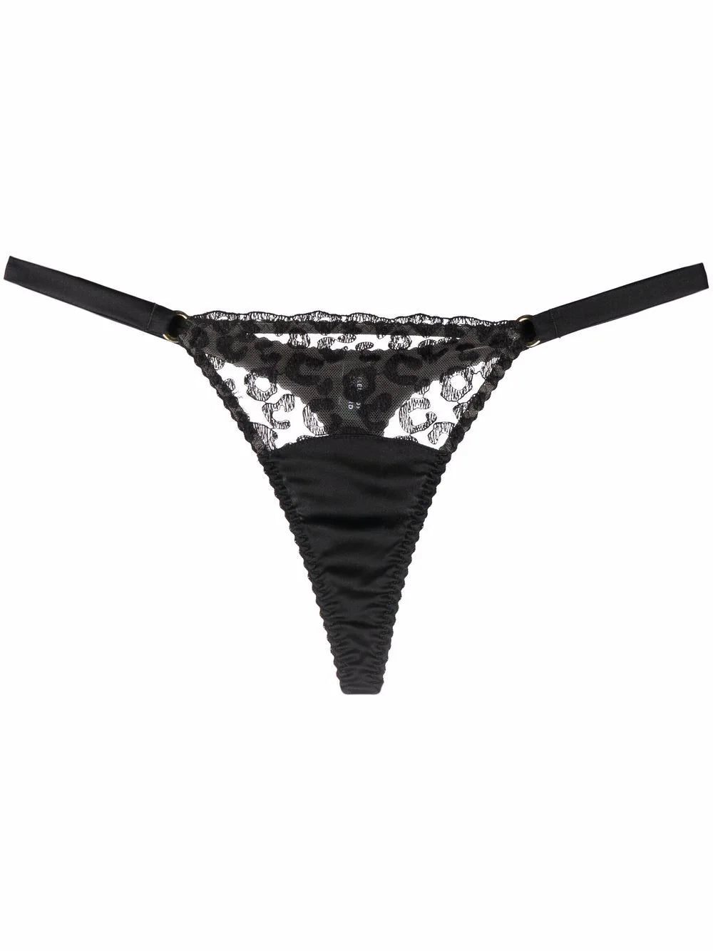 Fleur Of England Kittie lace-panelled thong