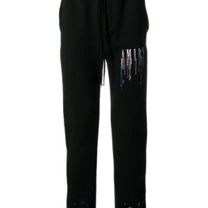 AMIRI  paint-drip logo track pants