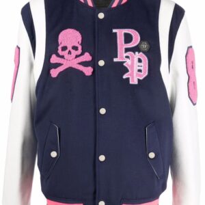 Philipp Plein  embroidered-logo varsity jacket