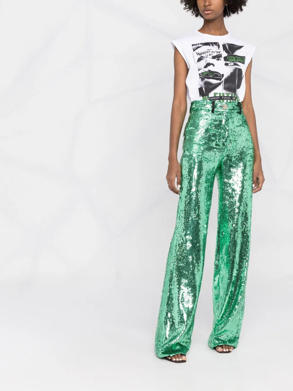 Philipp Plein sequin-embellished wide-leg trousers - Image 2
