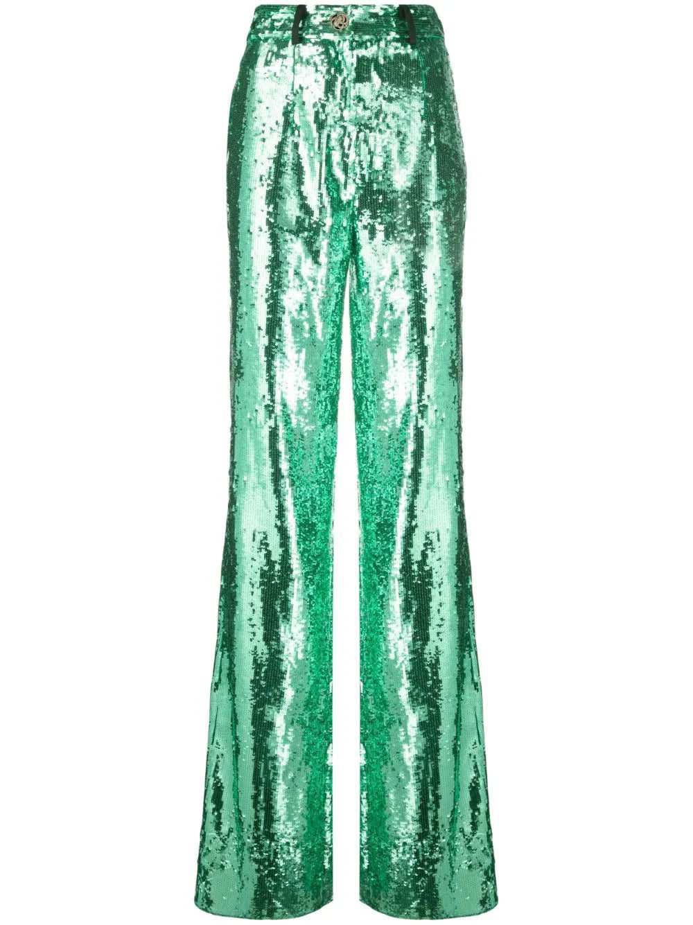 Philipp Plein sequin-embellished wide-leg trousers
